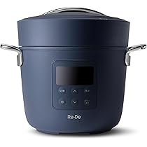 Re-De Pot PCH-20LB 2L ブラック　リデポット　電気圧力鍋 Re・De Pot リデポット 電気圧力鍋 2L PCH-20L | デザイン家電